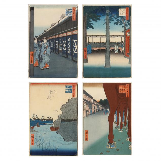 utagawa-hiroshige-japanese-1797-1858-four-woodblock-prints