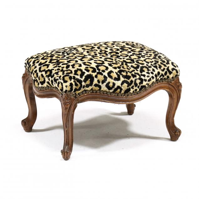 louis-xv-style-leopard-print-upholstered-footstool