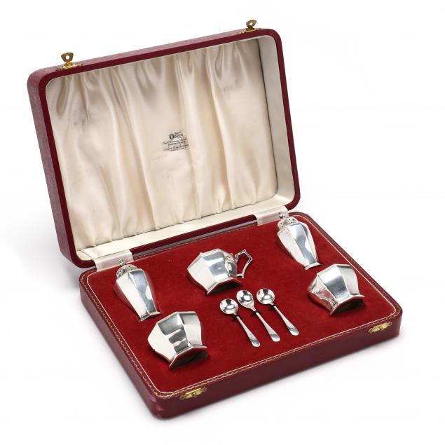 cased-five-piece-elizabeth-ii-silver-condiment-service