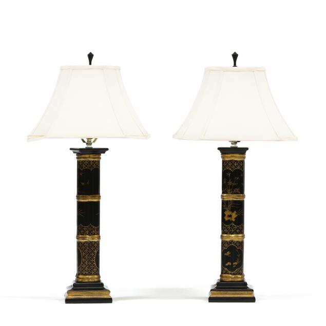 pair-of-decorative-black-and-gilt-chinoiserie-table-lamps