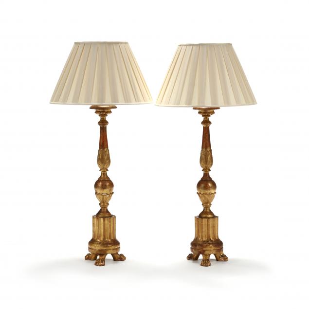 pair-of-giltwood-pricket-stick-table-lamps