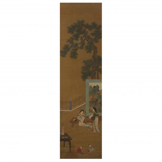 a-chinese-painting-of-women-on-a-veranda