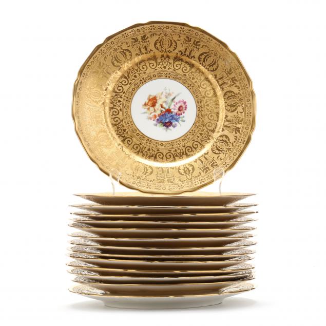 set-of-14-limoges-gold-encrusted-service-plates