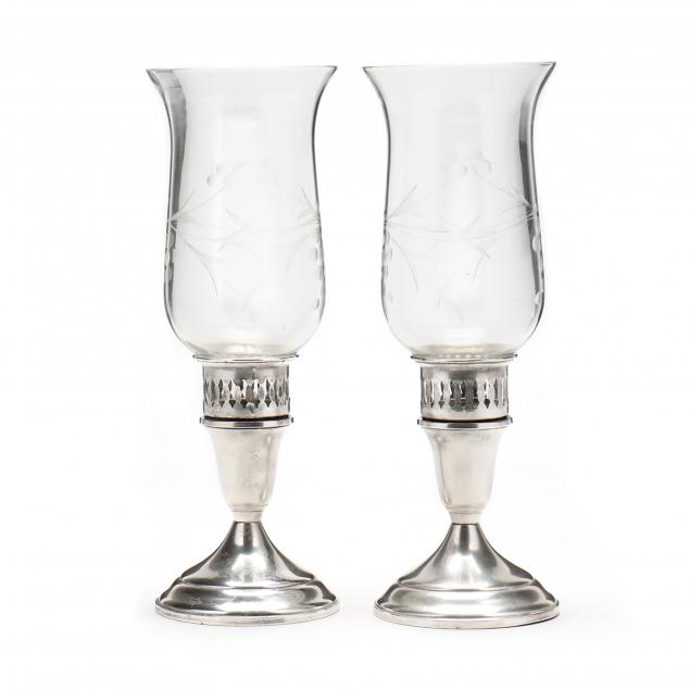 pair-of-sterling-silver-hurricane-candlesticks