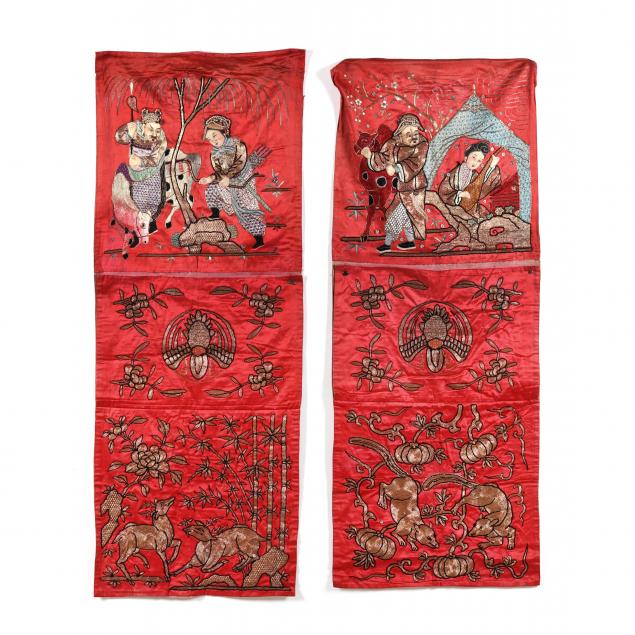 a-pair-of-chinese-red-ground-silk-embroidered-wedding-chair-covers