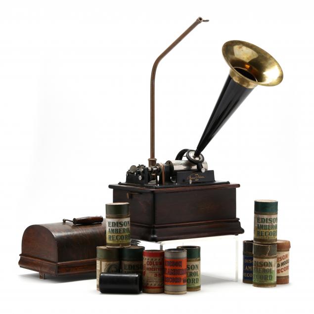 edison-standard-model-b-cylinder-phonograph-with-external-horn