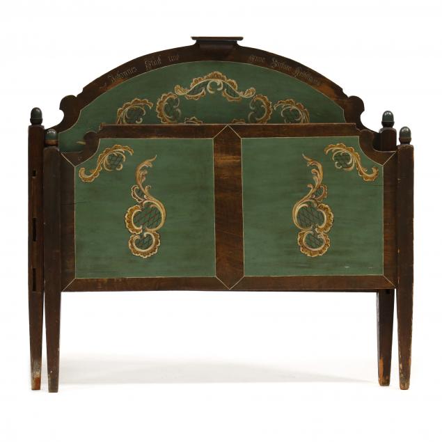 antique-continental-painted-bed