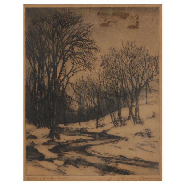 antique-american-school-etching-of-central-park-in-winter