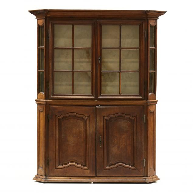 antique-continental-oak-china-cupboard