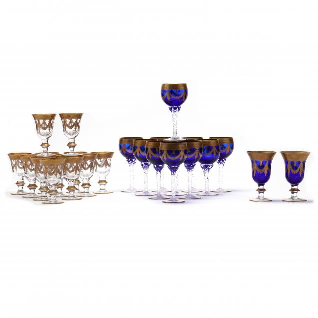 25-italian-gilt-decorated-glasses