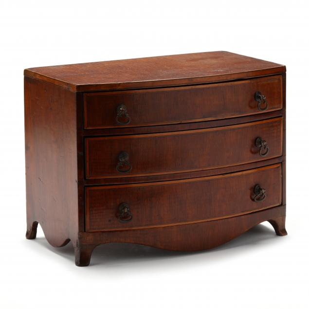 english-bow-front-inlaid-miniature-chest-of-drawers