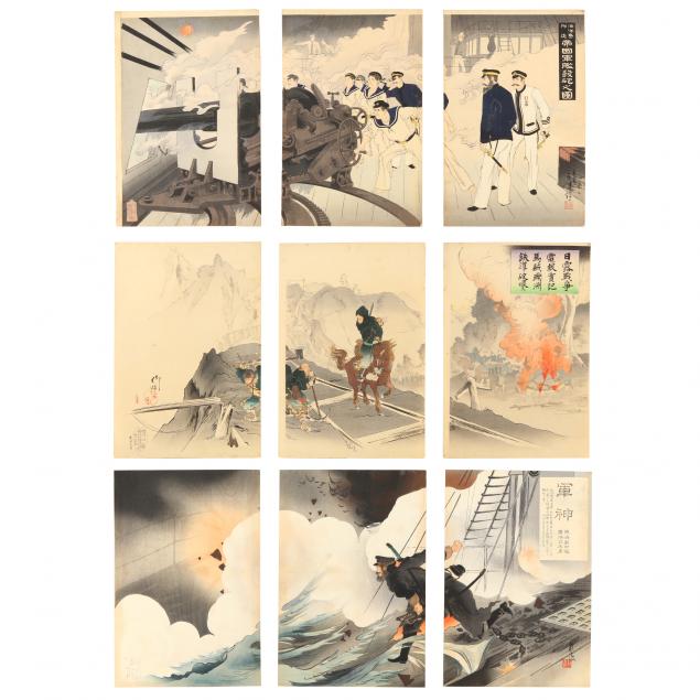 three-japanese-woodblock-i-senso-e-i-print-triptychs