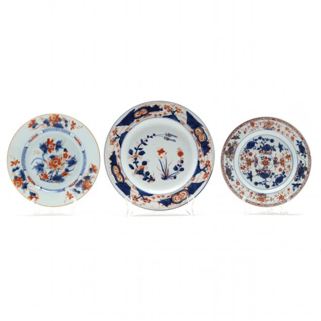 three-chinese-porcelain-imari-plates