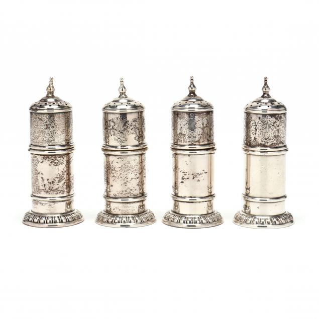 a-set-of-four-sterling-silver-salt-pepper-shakers