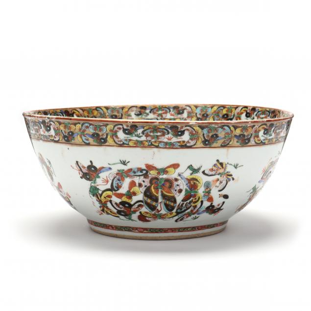 a-chinese-porcelain-thousand-butterflies-pattern-punch-bowl