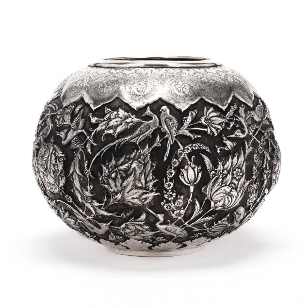a-large-persian-silver-bowl