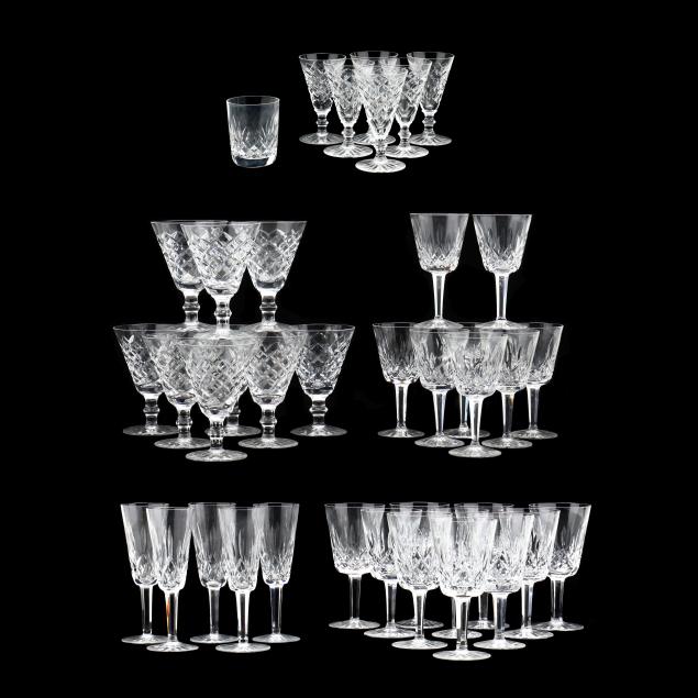 39-pieces-of-waterford-crystal-stemware