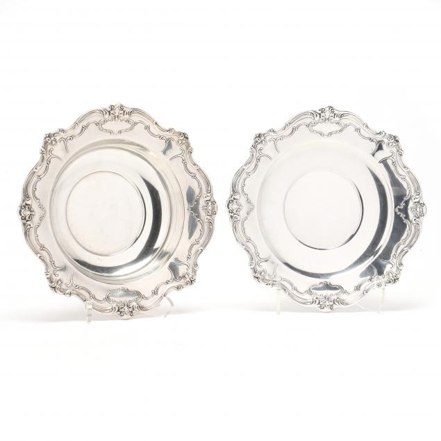 gorham-i-chantilly-i-sterling-silver-vegetable-bowl-and-sandwich-plate