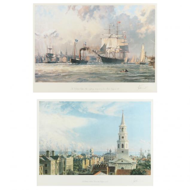 john-stobart-british-b-1929-i-charleston-i-i-boston-i-two-works