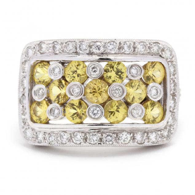white-gold-and-gem-set-ring