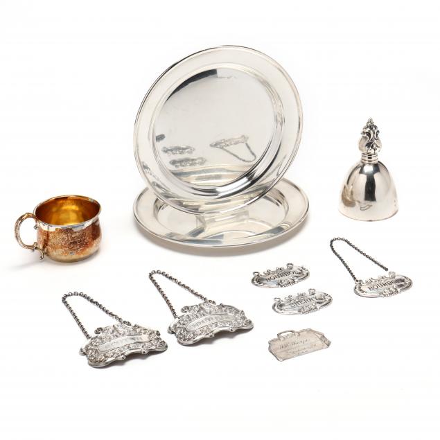 six-sterling-silver-tags-and-assorted-table-accessories