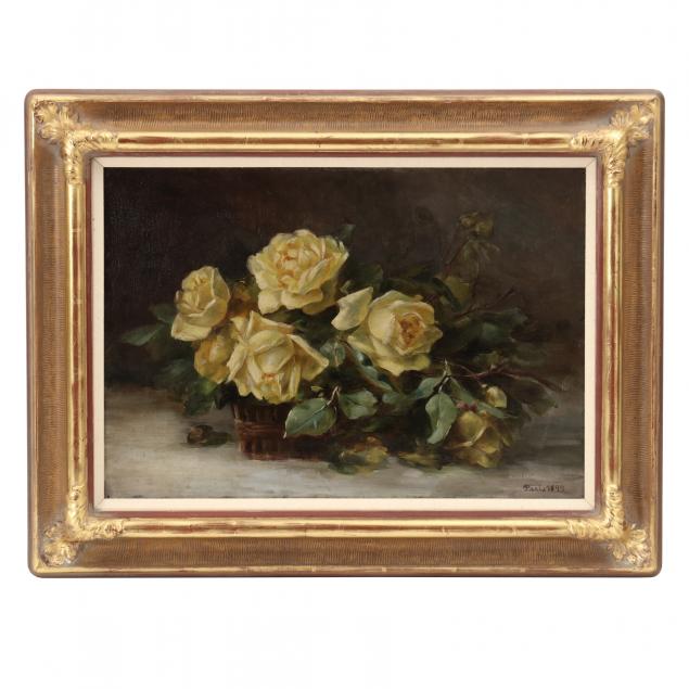 french-school-19th-century-antique-still-life-with-yellow-roses
