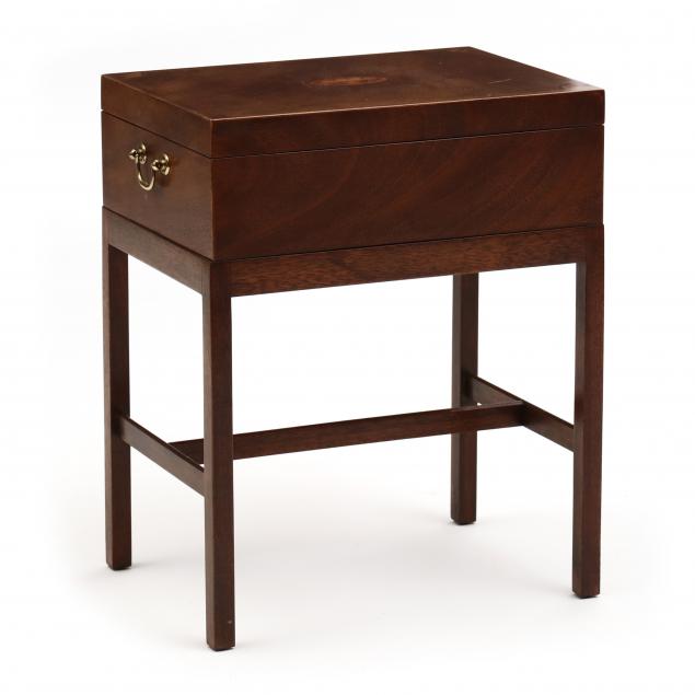 baker-georgian-style-inlaid-mahogany-box-on-stand