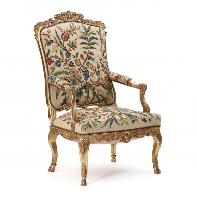 antique-louis-xv-style-carved-giltwood-fauteuil