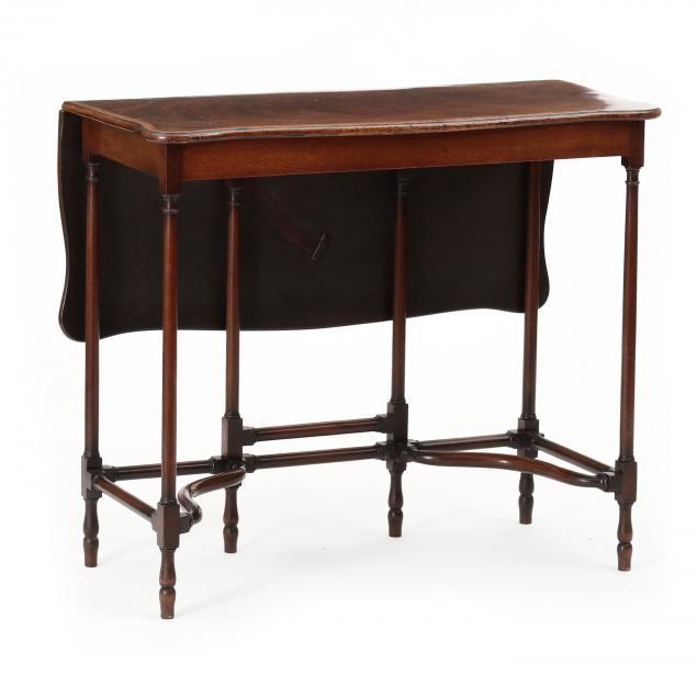 antique-english-inlaid-mahogany-side-table
