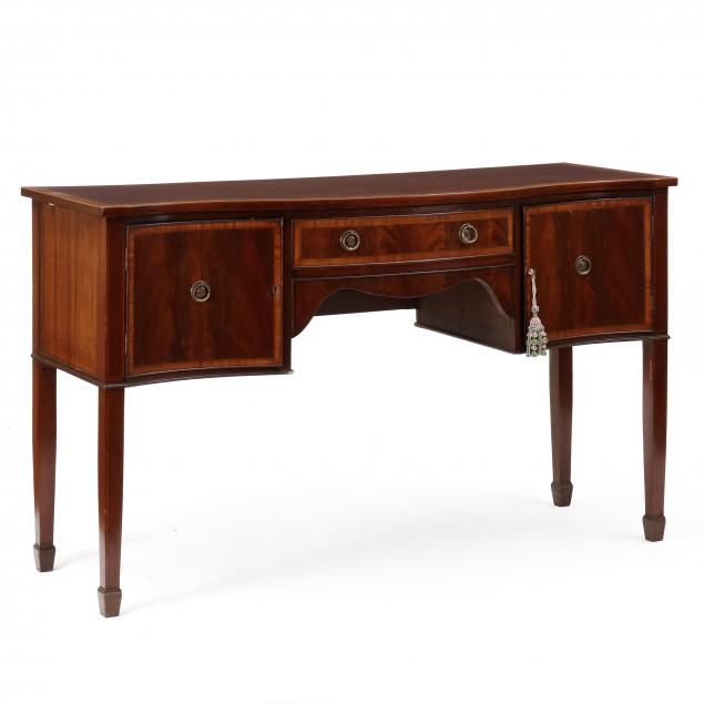 english-hepplewhite-style-inlaid-mahogany-serpentine-sideboard