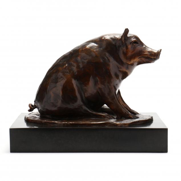 grace-napper-nc-20th-21st-century-bronze-model-of-a-seated-pig