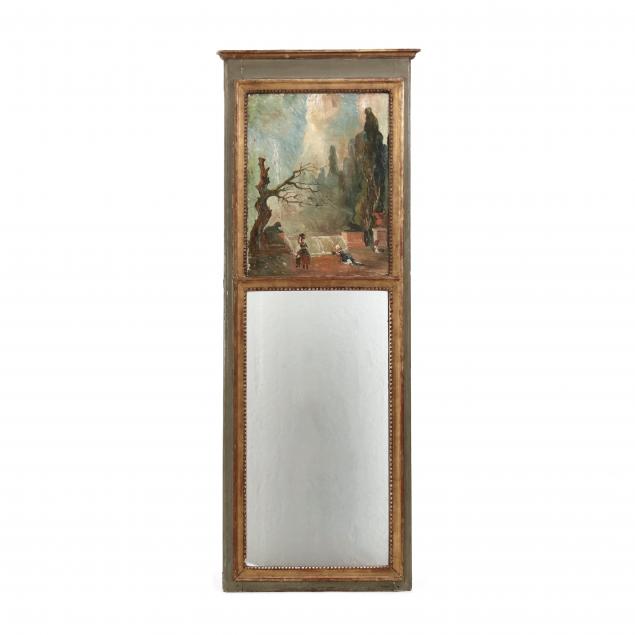 antique-continental-painted-trumeau-mirror