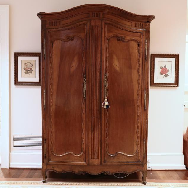 louis-xv-carved-mahogany-and-fruitwood-armoire