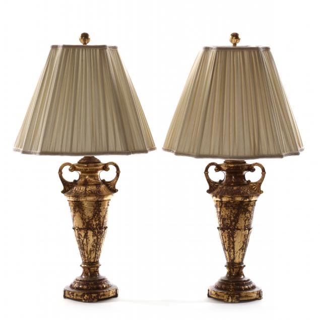pair-of-classical-style-gilt-metal-urn-form-table-lamps