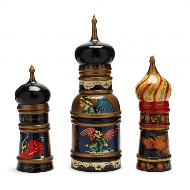 three-russian-lacquered-stacking-dome-boxes