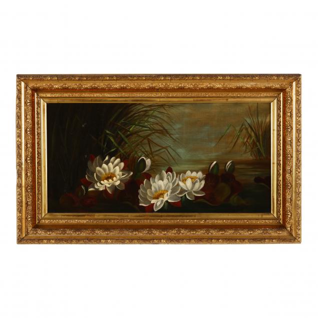 american-school-19th-century-painting-of-water-lilies
