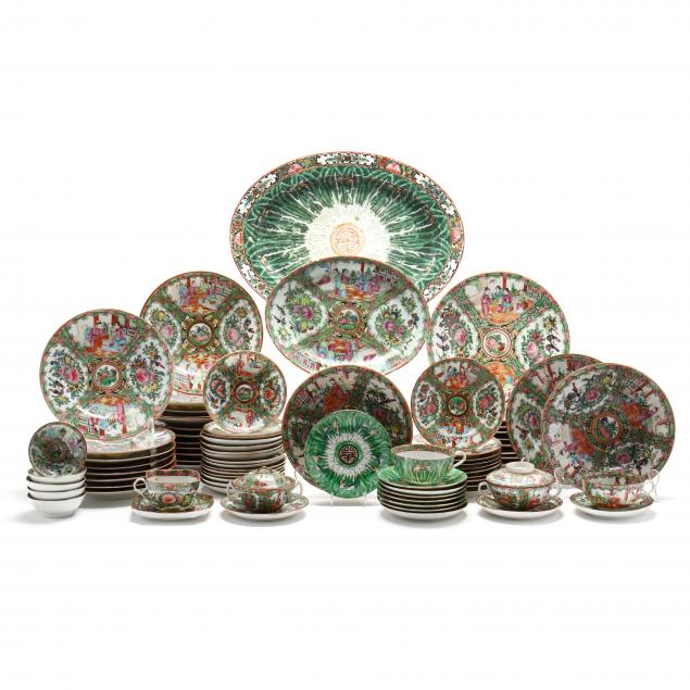 149-pieces-of-chinese-export-porcelain-rose-medallion-dinnerware
