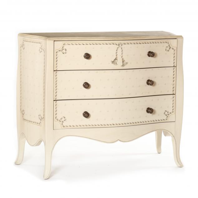 contemporary-painted-bombe-commode