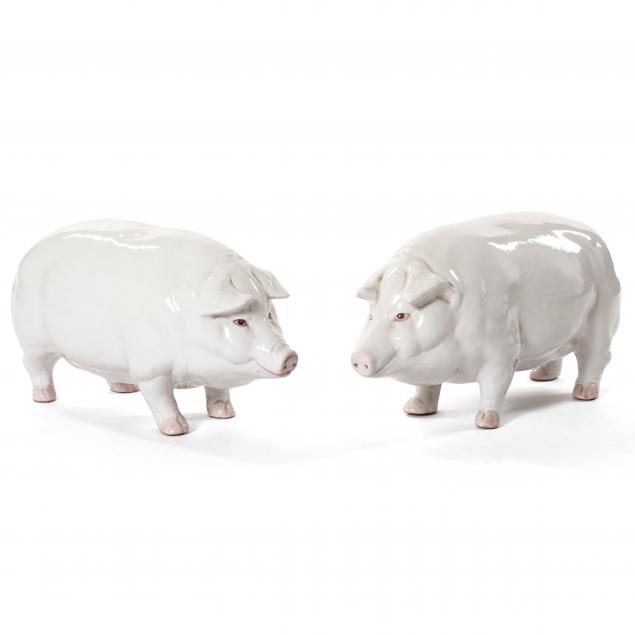 pair-of-glazed-terracotta-pigs