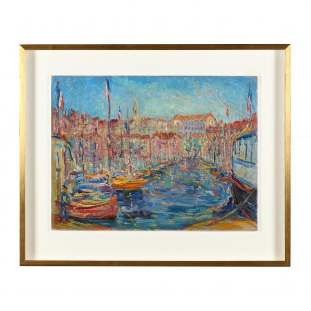 r-rosso-french-1924-1988-french-harbor-scene