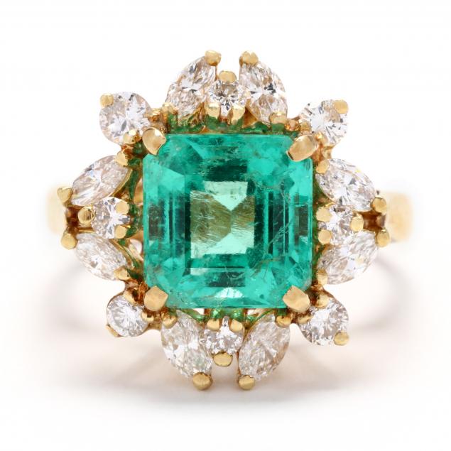 Gold, Colombian Emerald, and Diamond Ring (Lot 18 - Signature Summer ...