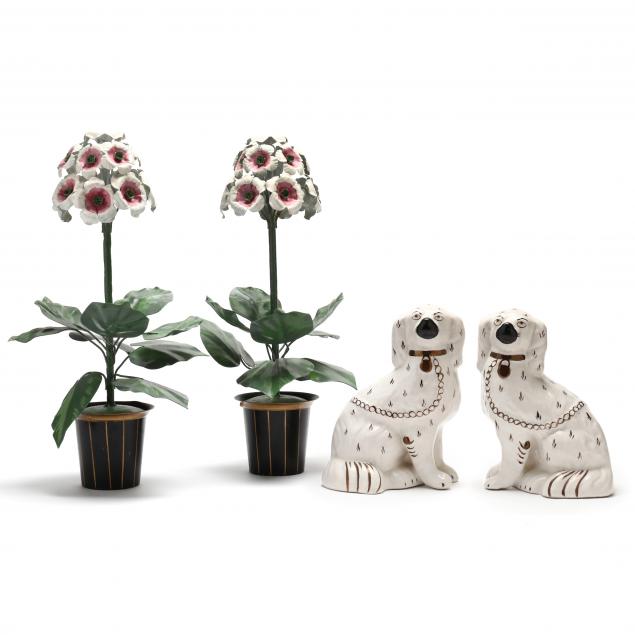 pair-of-staffordshire-dogs-and-tole-flowers