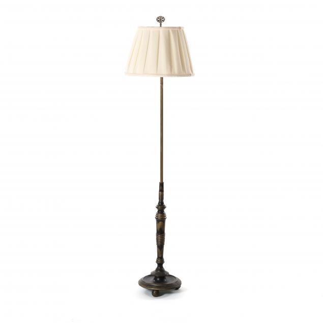 decorative-brass-and-painted-wood-floor-lamp