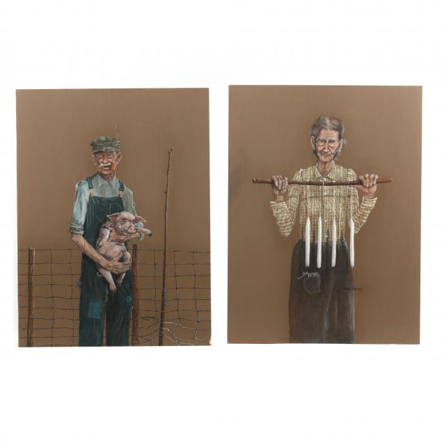 claude-schneider-nc-a-farming-couple-two-portraits