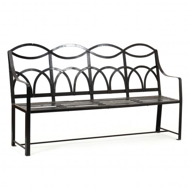 regency-style-iron-bench