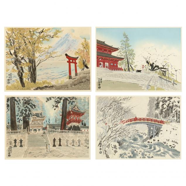 a-set-of-four-japanese-framed-prints