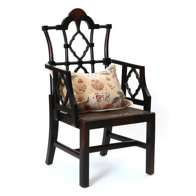 chinese-chippendale-style-arm-chair