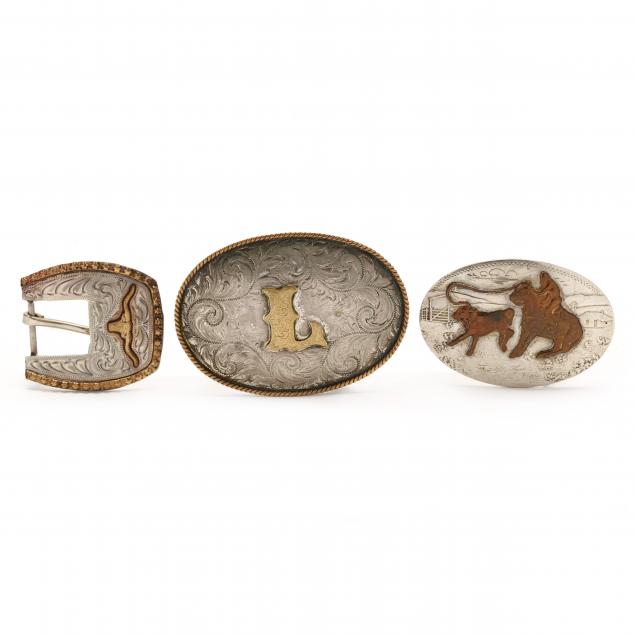 three-southwestern-themed-belt-buckles