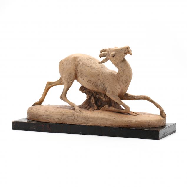 italian-terracotta-sculpture-of-a-gazelle