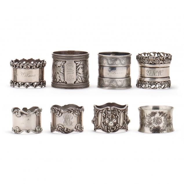 eight-american-sterling-silver-napkin-rings-19th-century